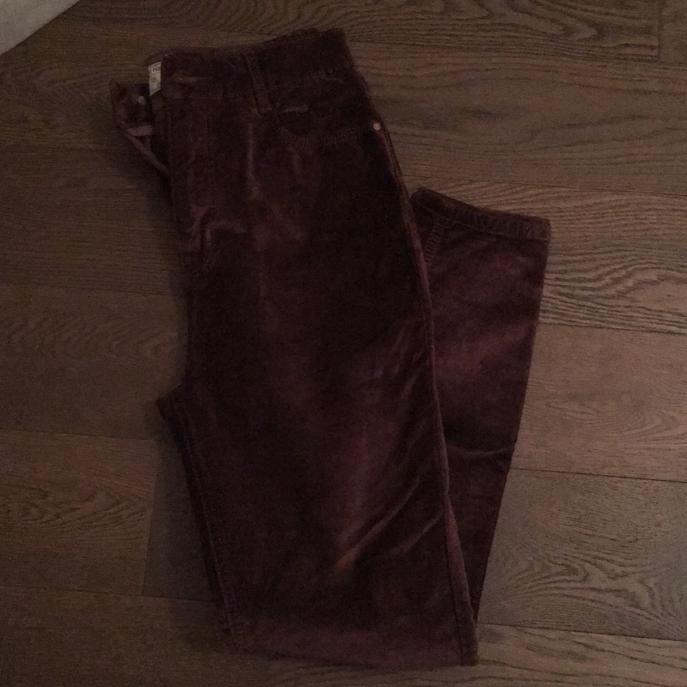 Free People brown velvet pants 💗